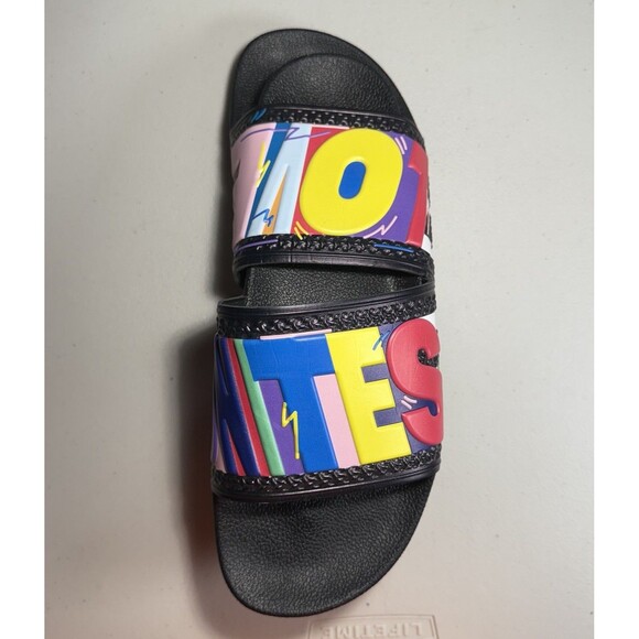 Adidas Adilette Pride Slides GX6389 Love Unites Kris Andrew Small Size 11 New - Picture 2 of 6